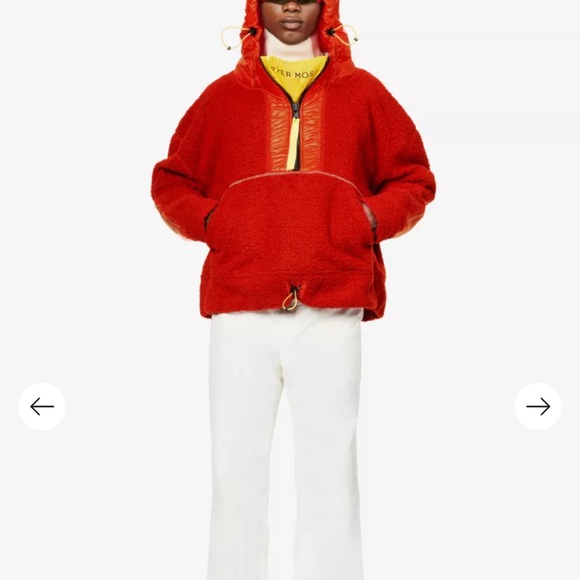 Red Canada Goose X Pyer Moss Throwback sweatshirt with yellow finishes - Picture 5 of 17